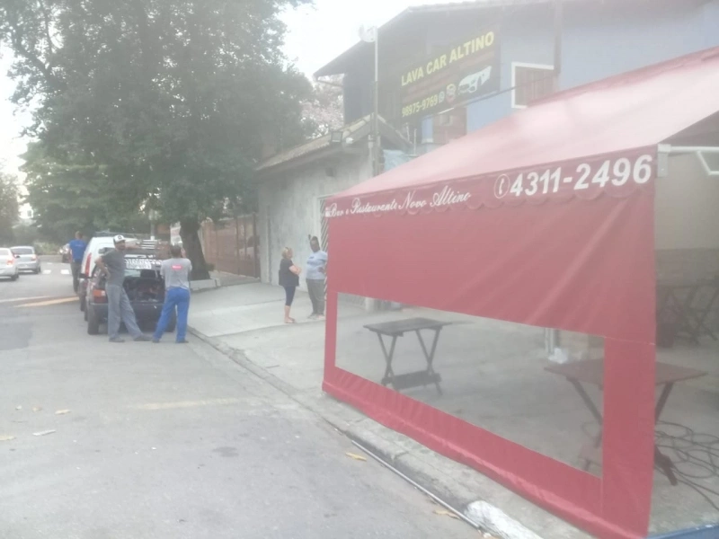 Toldo cortina retrátil para varanda