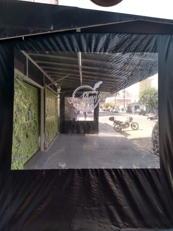 Toldo de lona em São Paulo